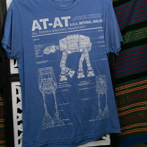 Starwars Imperial Walker Graphic Tshirt - Picture 1 of 5